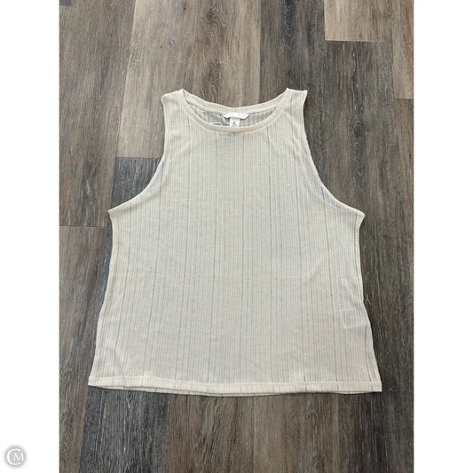 Tank Top By H&m In Cream, Size: L