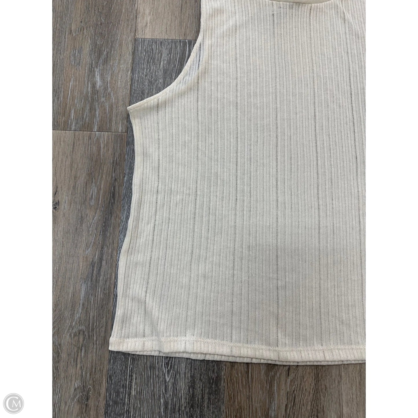 Tank Top By H&m In Cream, Size: L