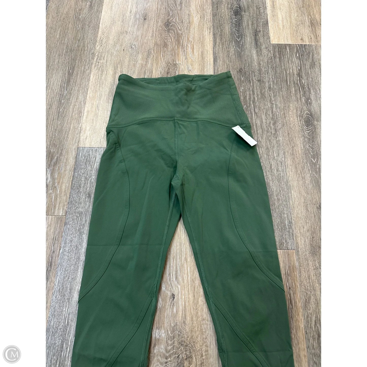 Athletic Capris By Lululemon In Green, Size: 4