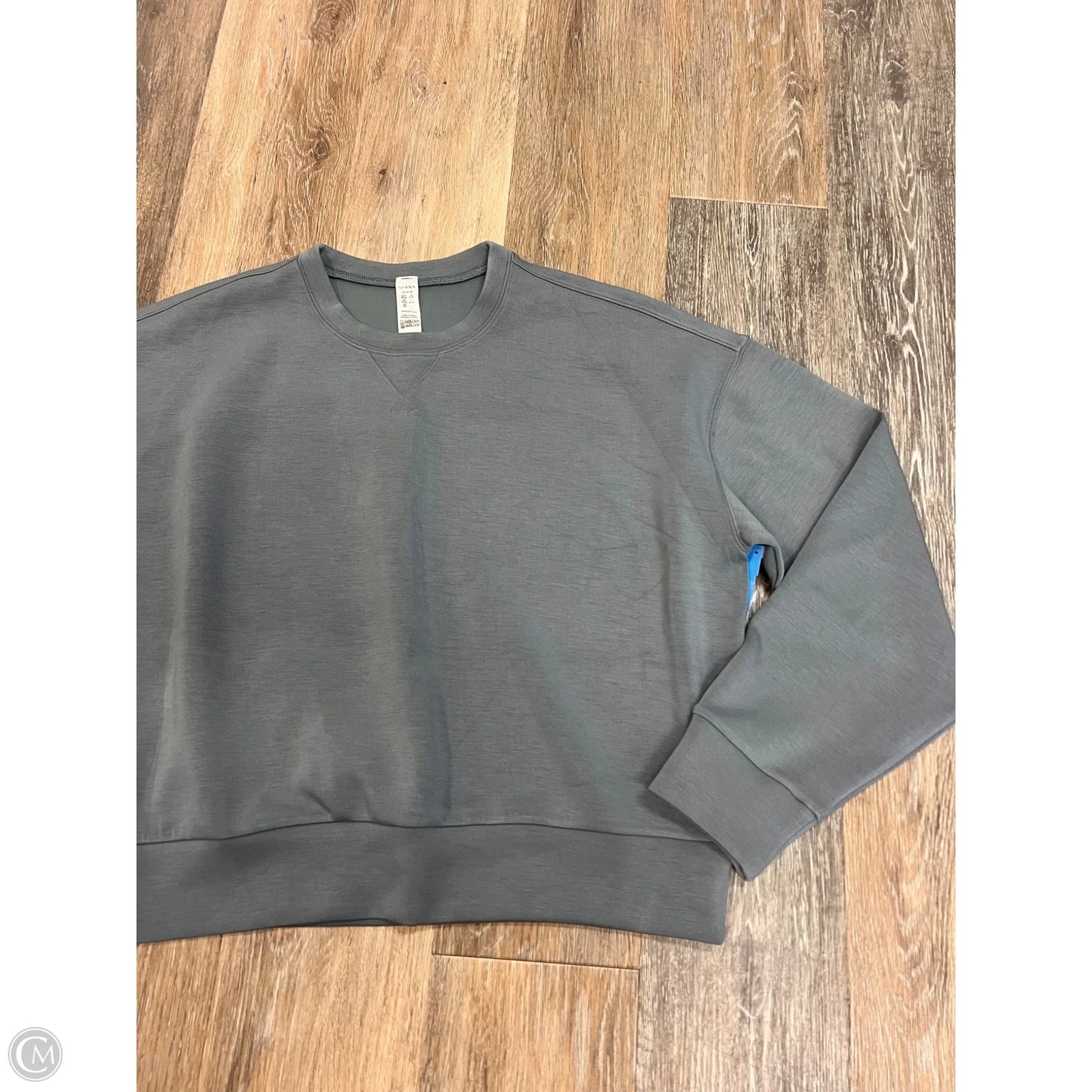 Athletic Sweatshirt Crewneck By Spanx In Blue, Size: M