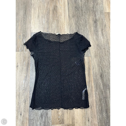 Top Short Sleeve By Free People In Black, Size: Xl