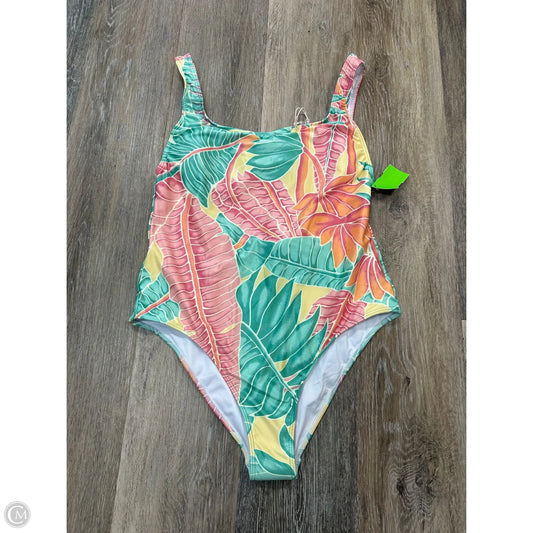 Swimsuit By Watercolors by Kenny Flowers In Floral Print, Size: M