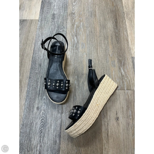 Sandals Heels Wedge By Marc Fisher In Black, Size: 7.5