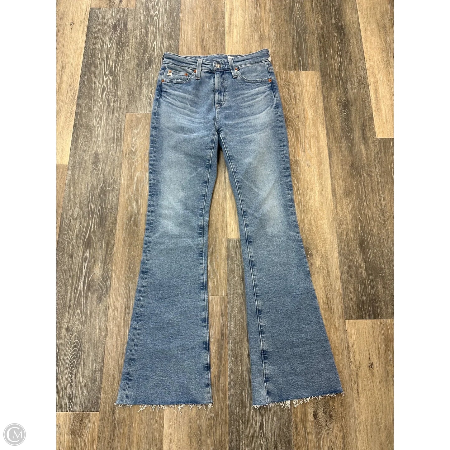 Jeans Boot Cut By Adriano Goldschmied In Blue Denim, Size: 0/24