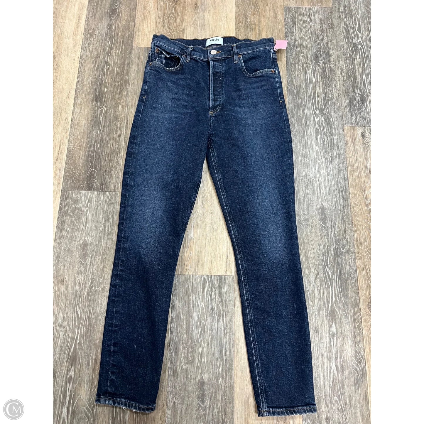 Jeans Skinny By Agolde In Blue Denim, Size: 2/26
