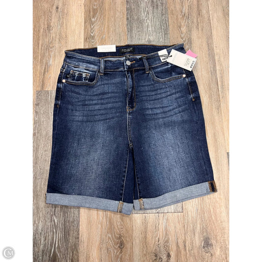 Shorts By Judy Blue In Blue Denim, Size: Xl