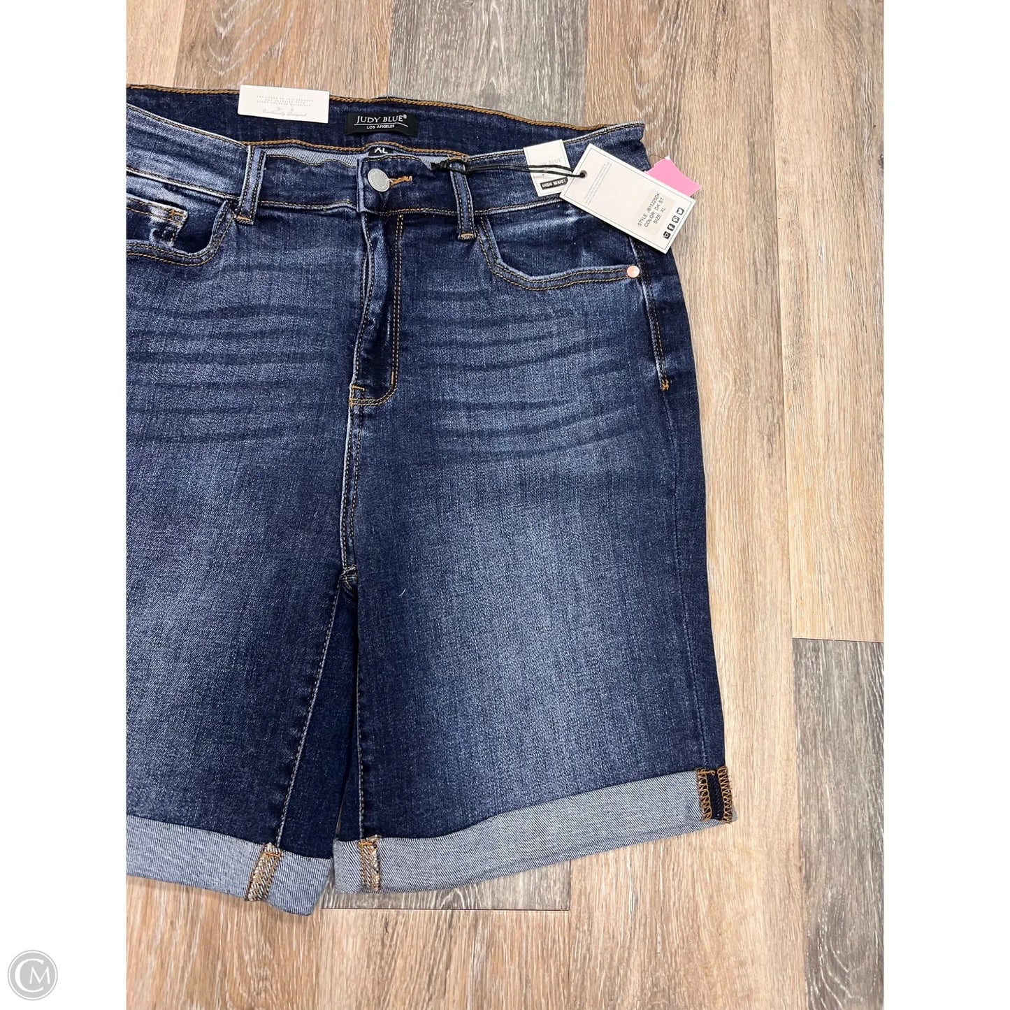 Shorts By Judy Blue In Blue Denim, Size: Xl