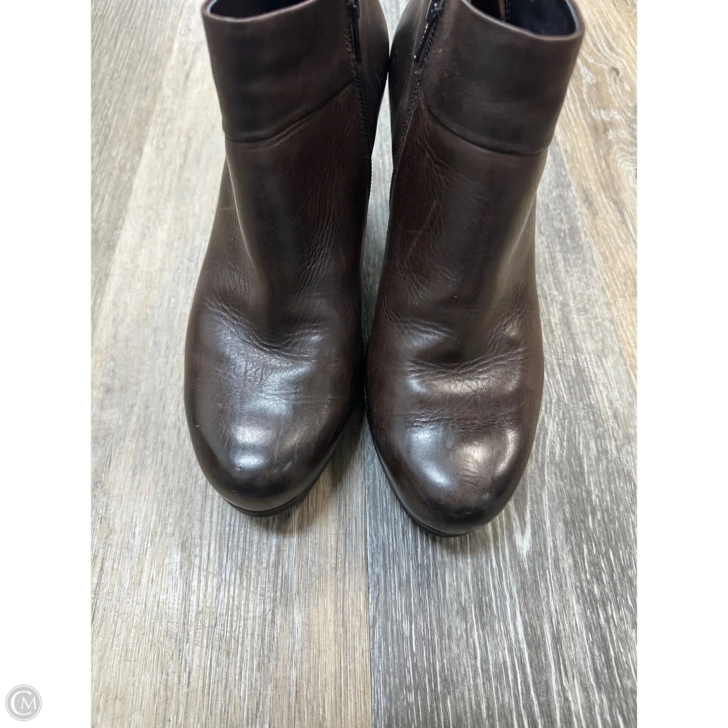 Boots Ankle Heels By Paul Green In Brown, Size: 8.5