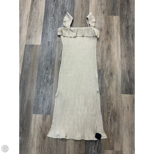 Dress Casual Maxi By Project Social Tee In Tan, Size: M