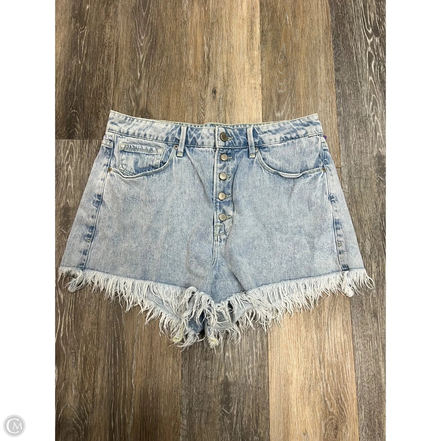 Shorts By Good American In Blue Denim, Size: 12/31