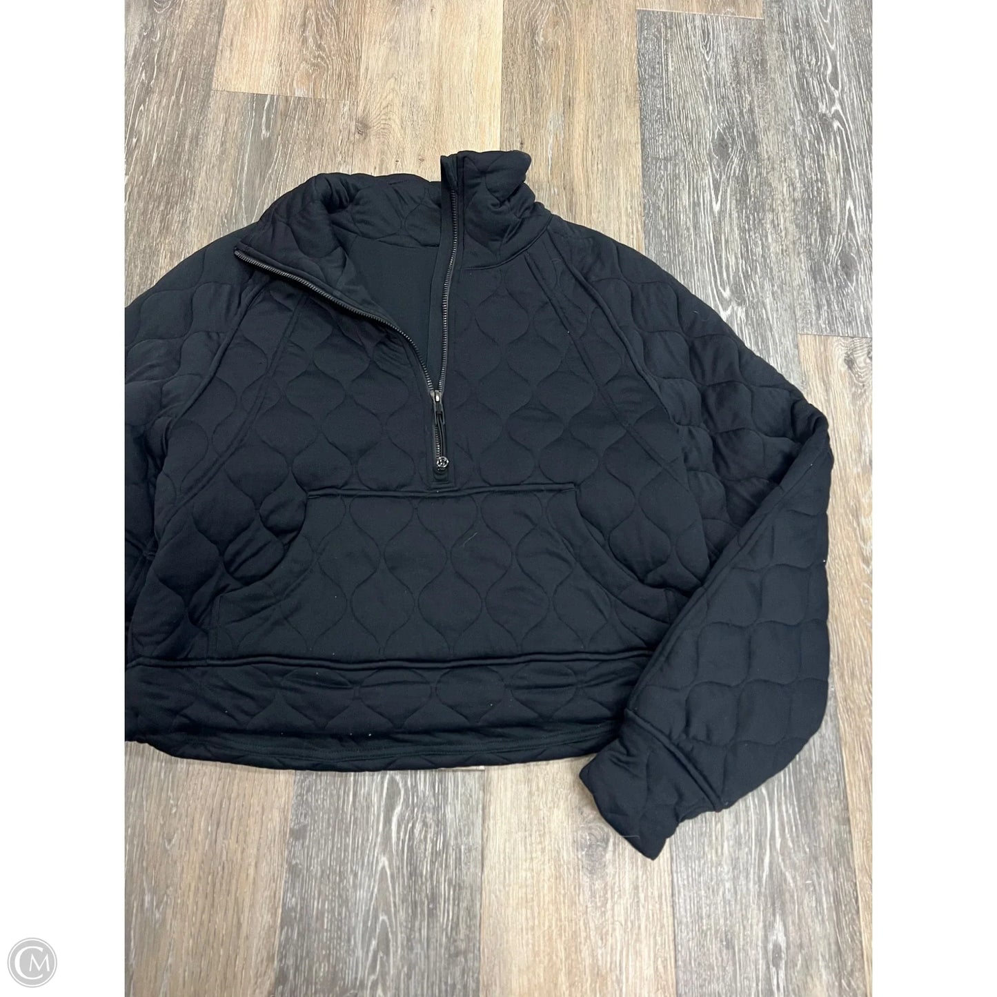 Athletic Sweatshirt Collar By Lululemon In Black, Size: Xs/S