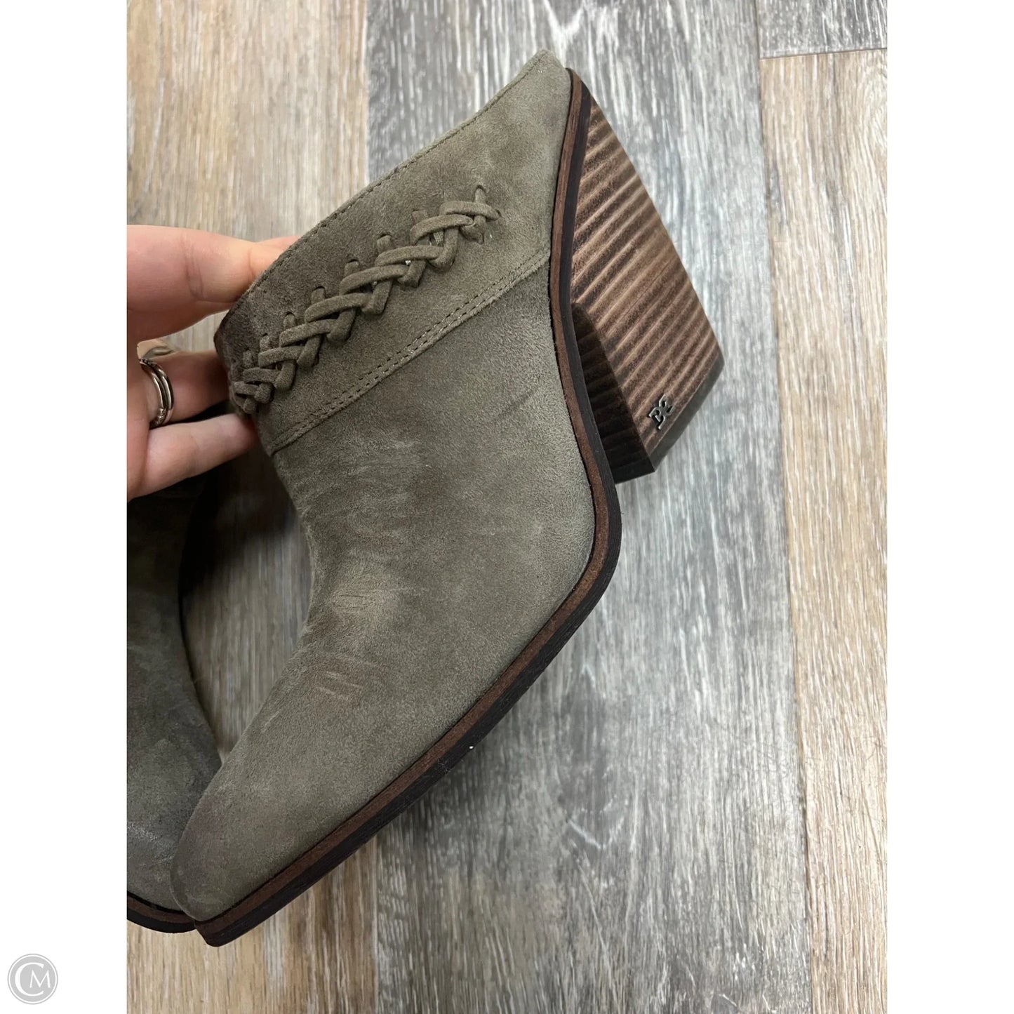 Boots Ankle Heels By Sam Edelman In Green, Size: 9.5