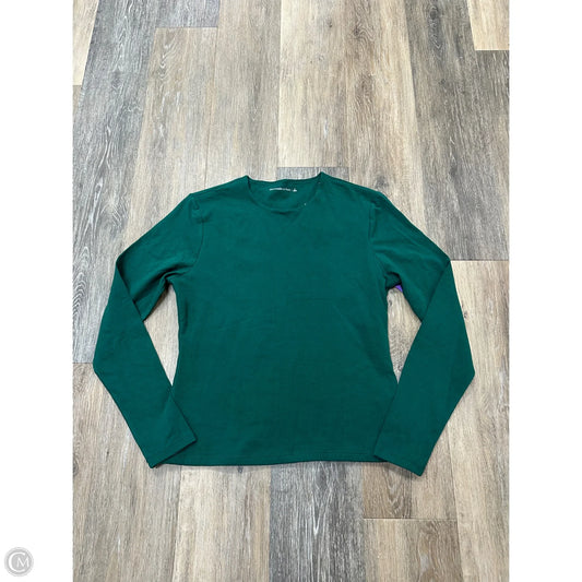 Top Long Sleeve By Abercrombie And Fitch In Green, Size: L