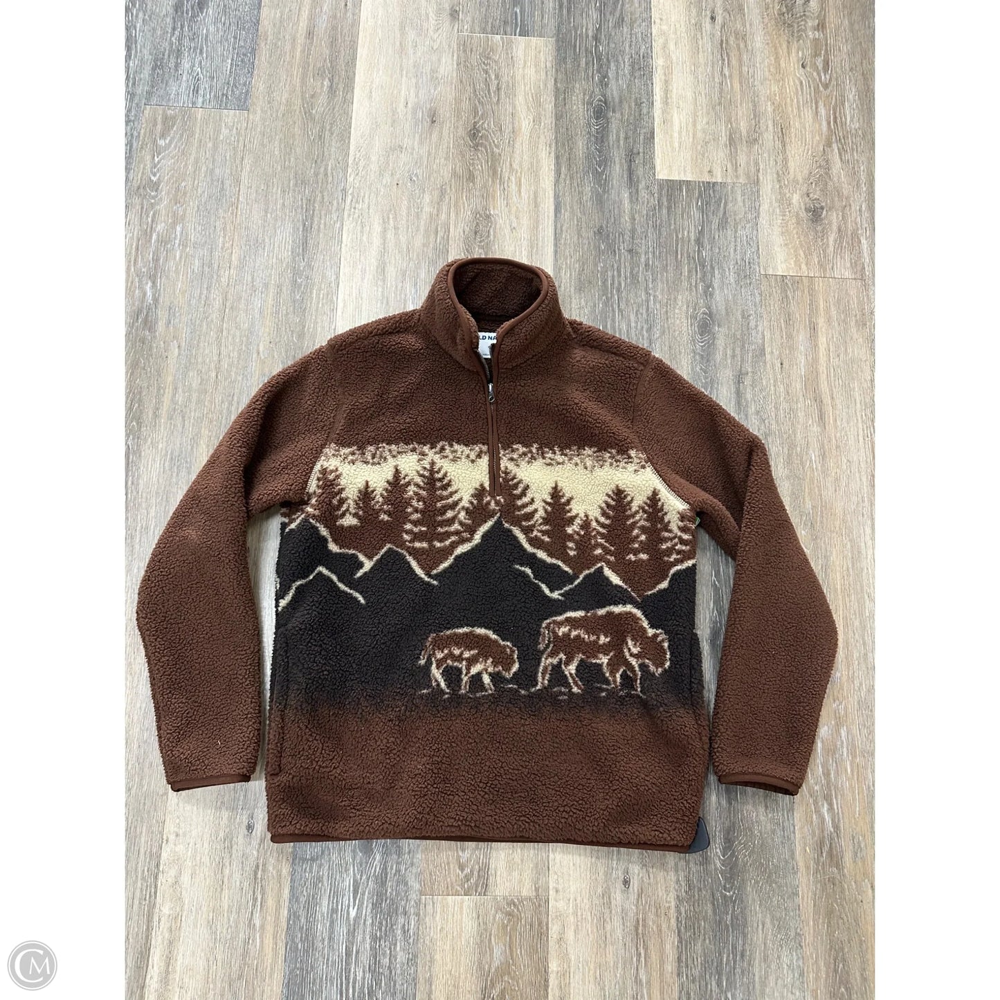 Jacket Fleece By Old Navy In Brown, Size: S