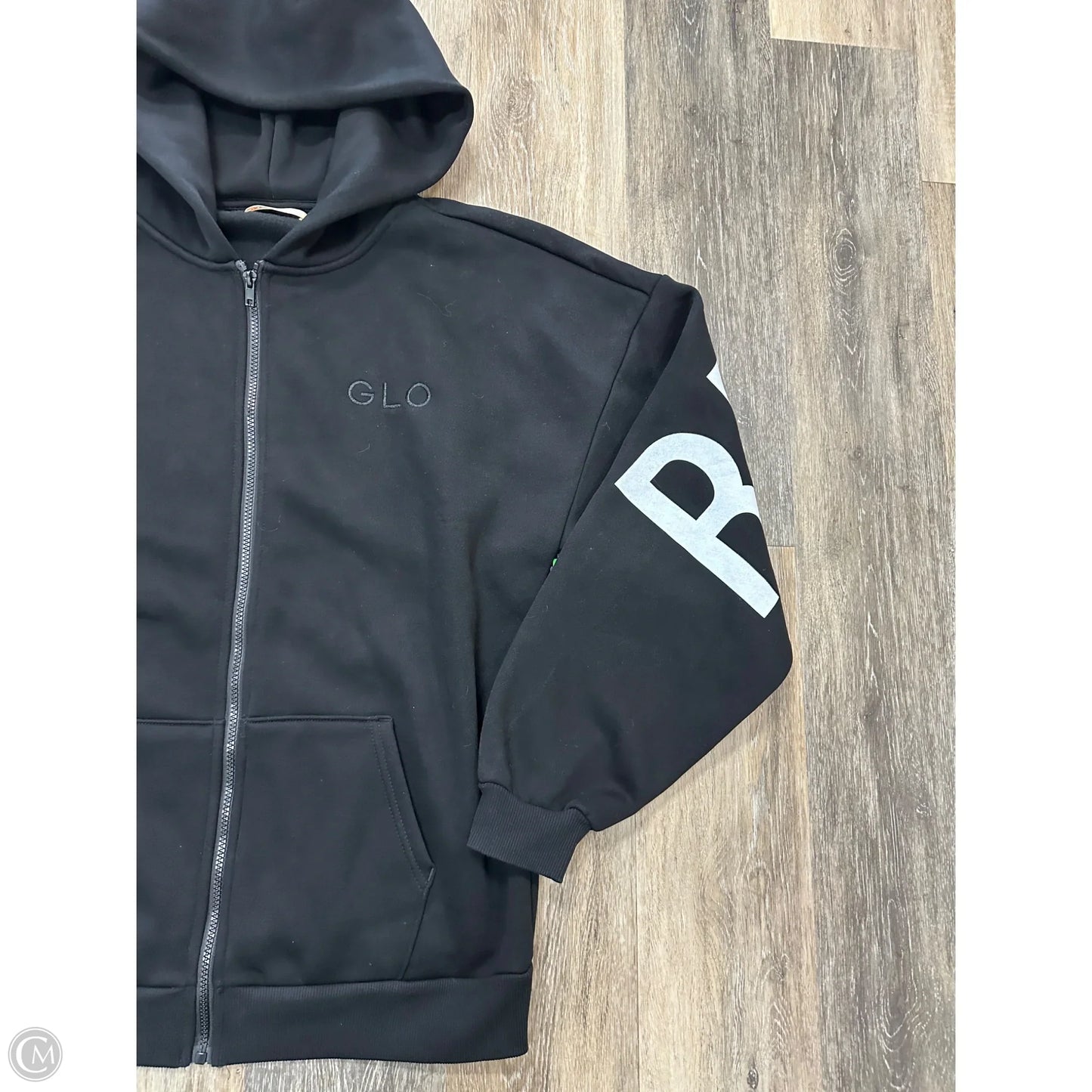 Sweatshirt Hoodie By Glo In Black, Size: S