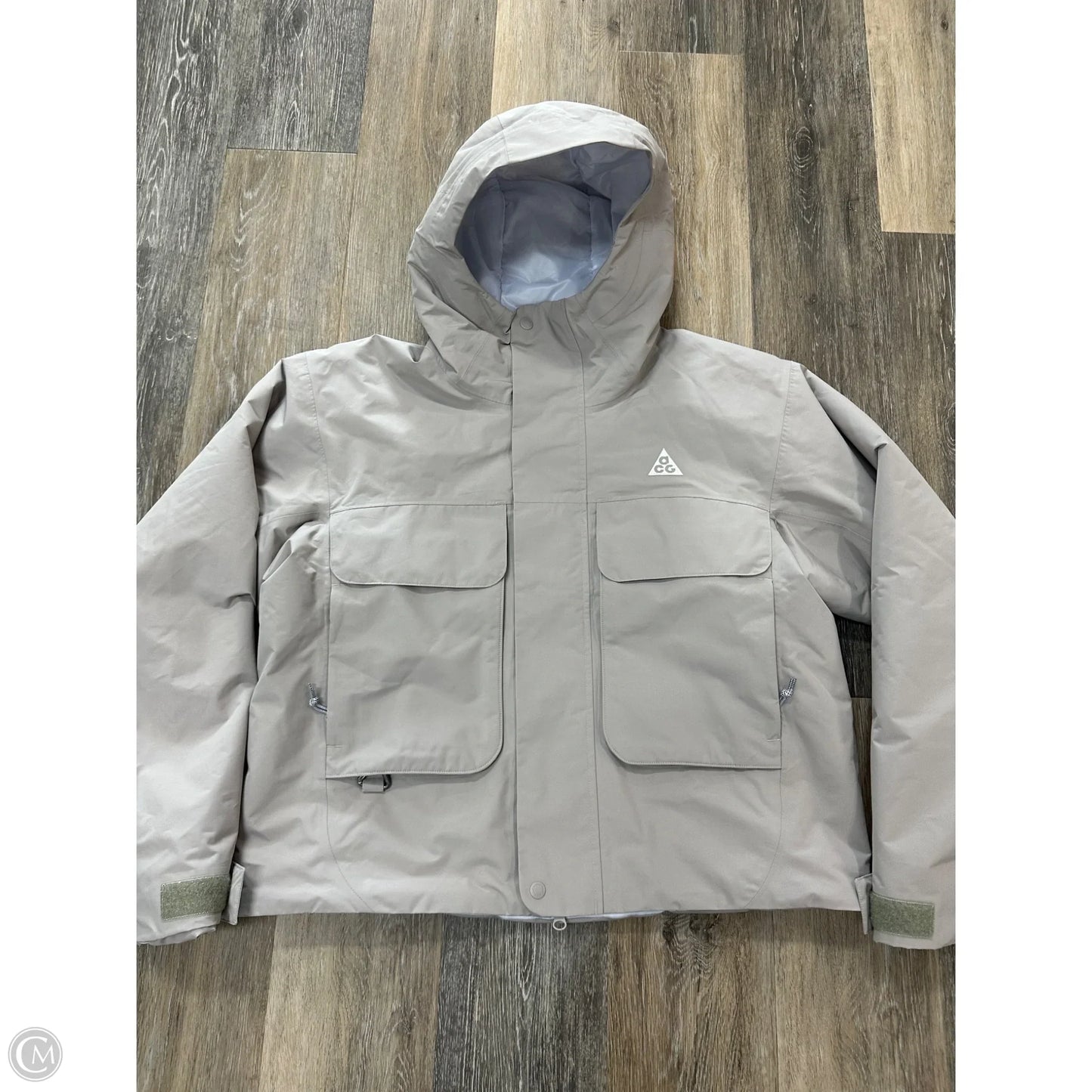 Coat Parka By Nike In Grey, Size: S