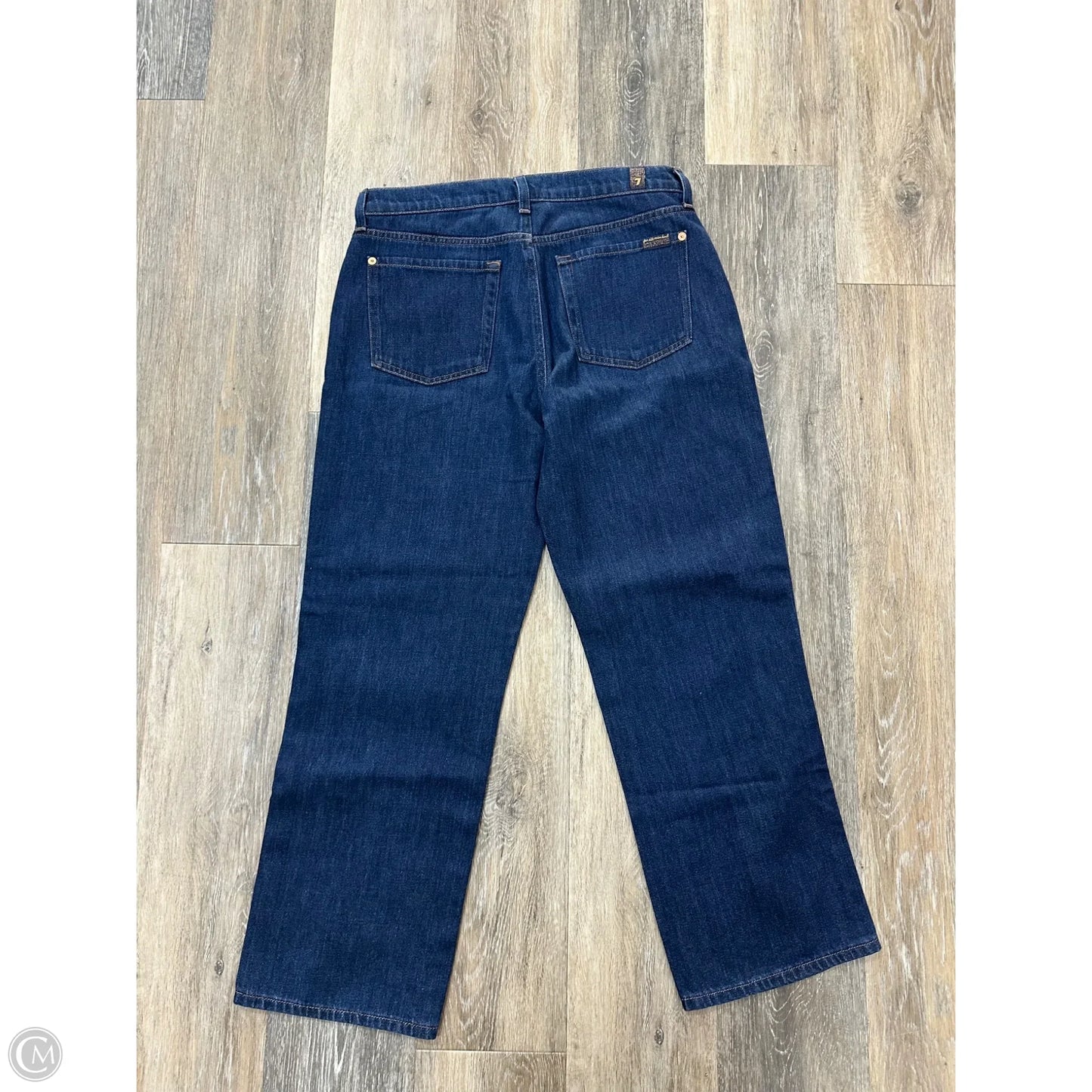 Jeans Straight By 7 For All Mankind In Blue Denim, Size: 4