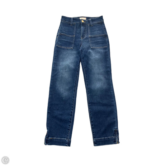 Jeans Straight By Kut In Blue Denim, Size: 0