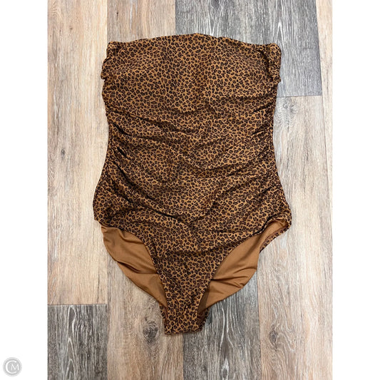 Swimsuit By J. Crew In Animal Print, Size: L