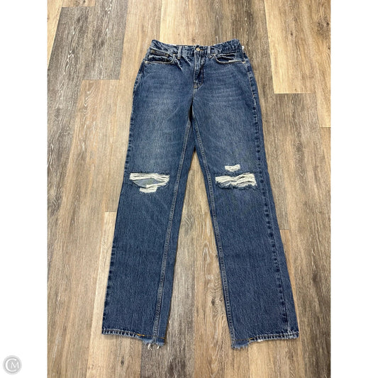 Jeans Straight By Good American In Blue Denim, Size: 6