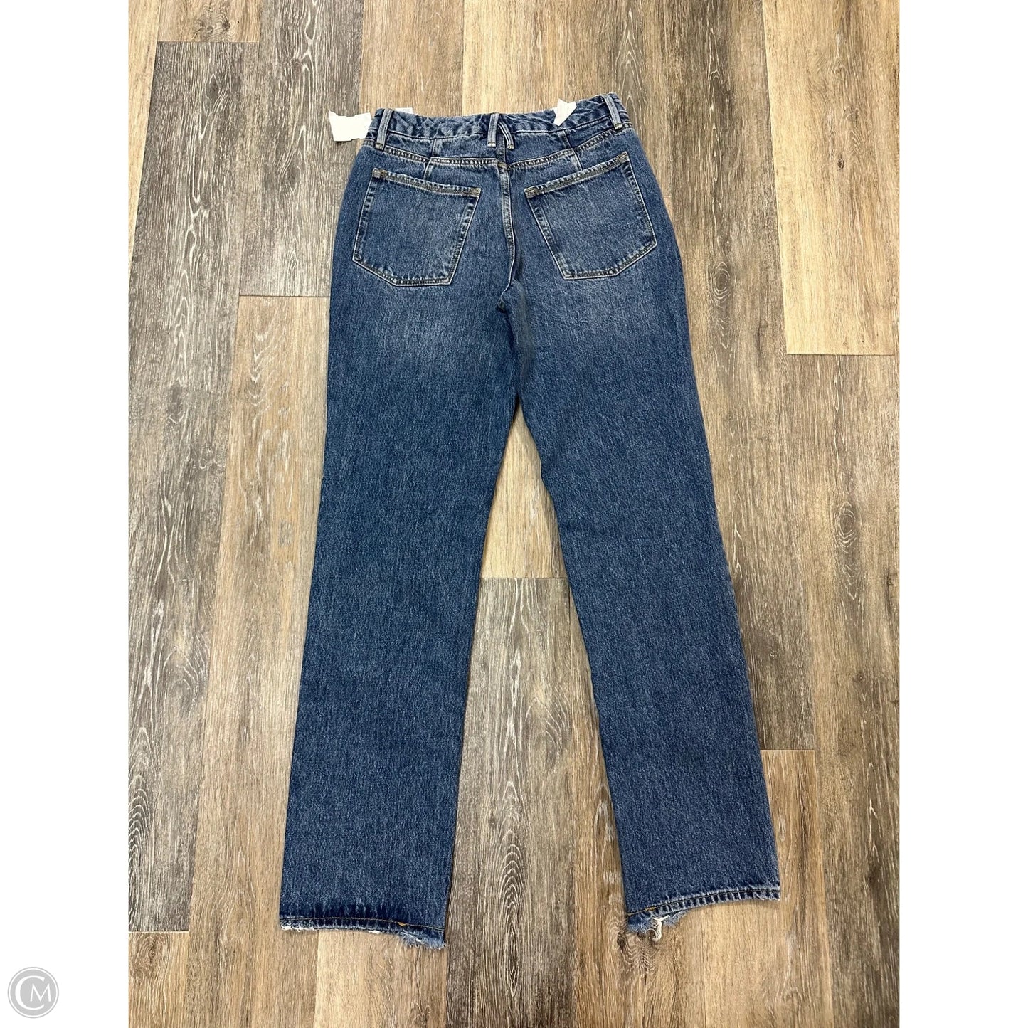 Jeans Straight By Good American In Blue Denim, Size: 6