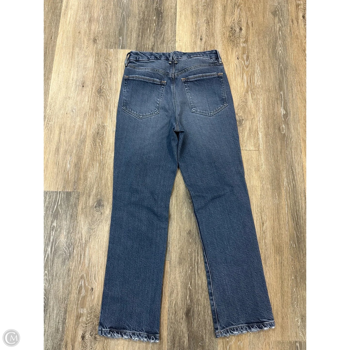Jeans Straight By Good American In Blue Denim, Size: 6
