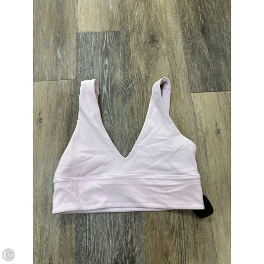 Athletic Bra By Lululemon In Pink, Size: 8