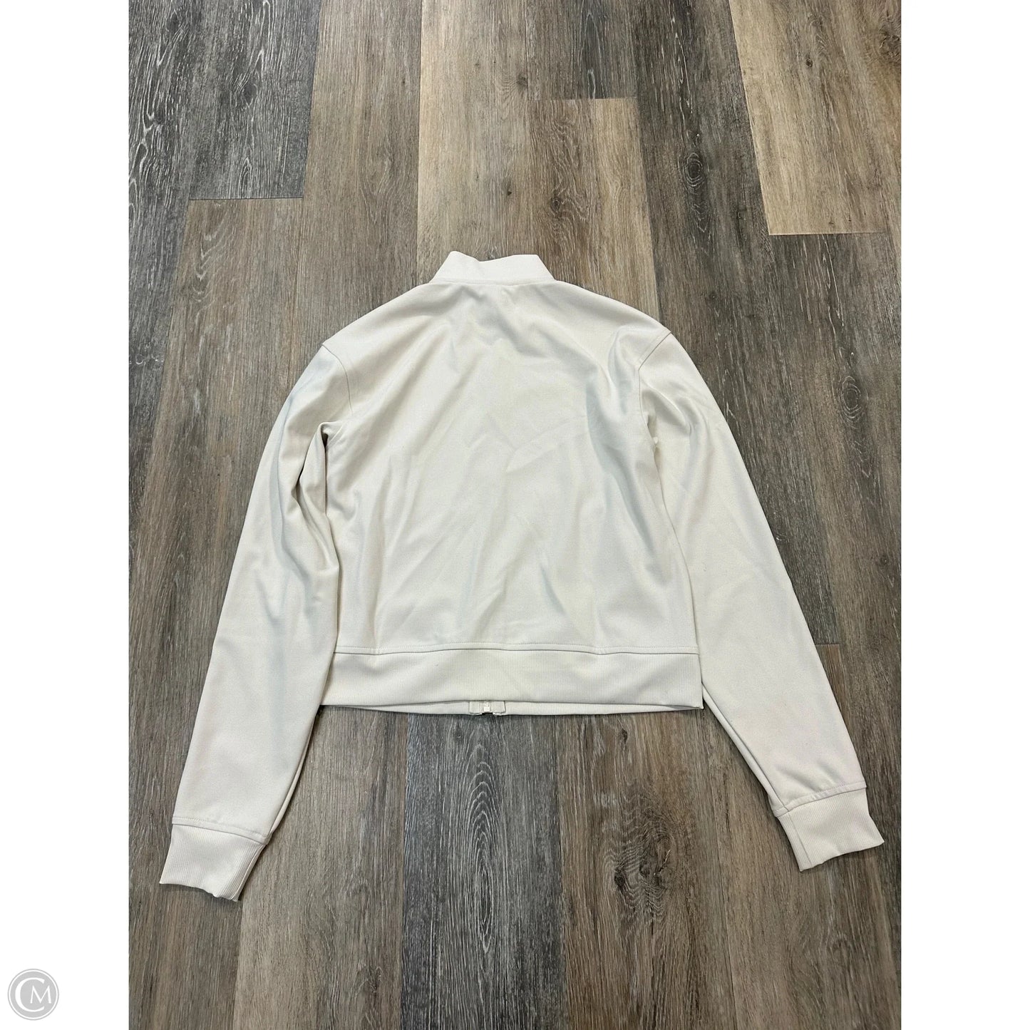 Athletic Top Long Sleeve Collar By Athleta In White, Size: S