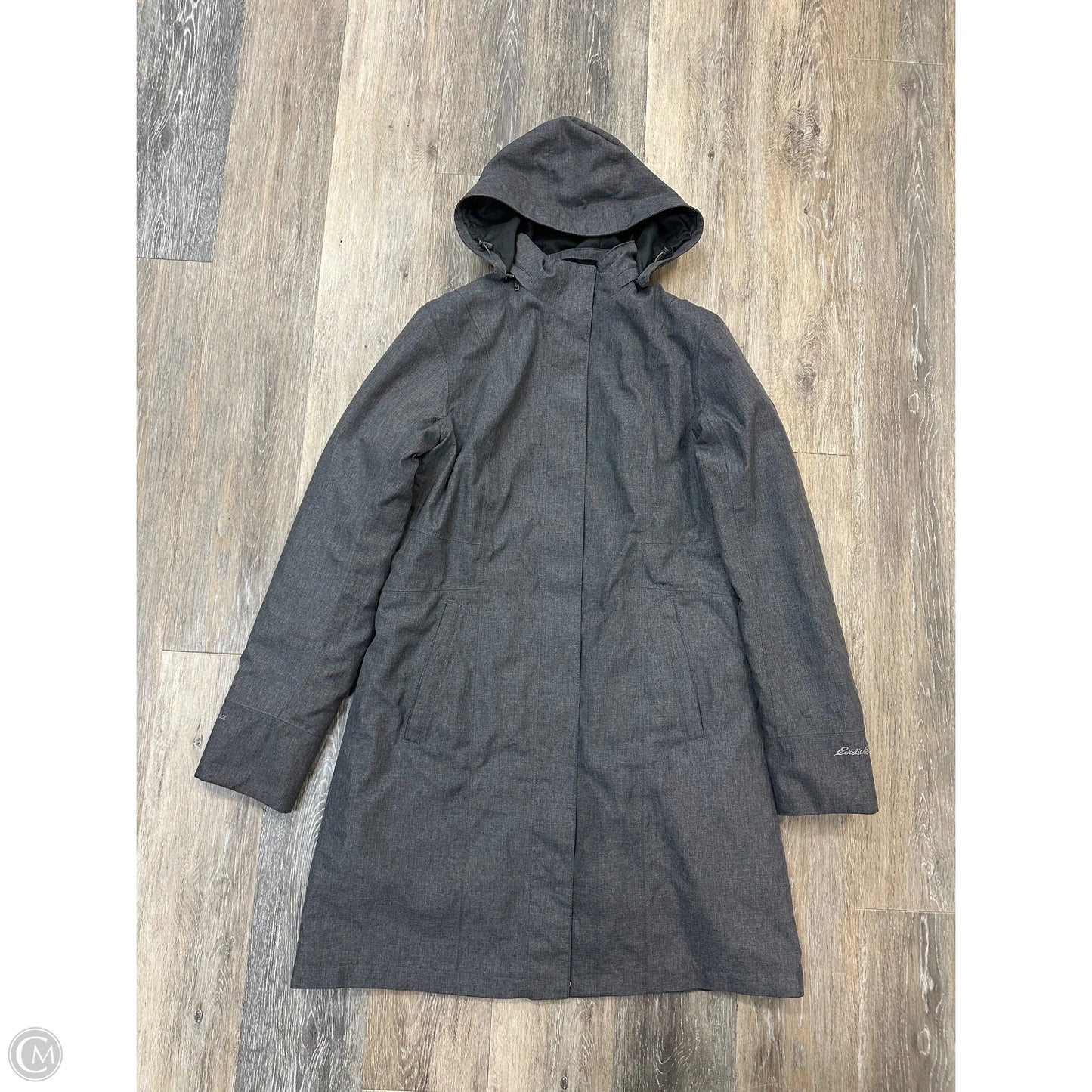 -Coat Parka By Eddie Bauer In Grey, Size: M
