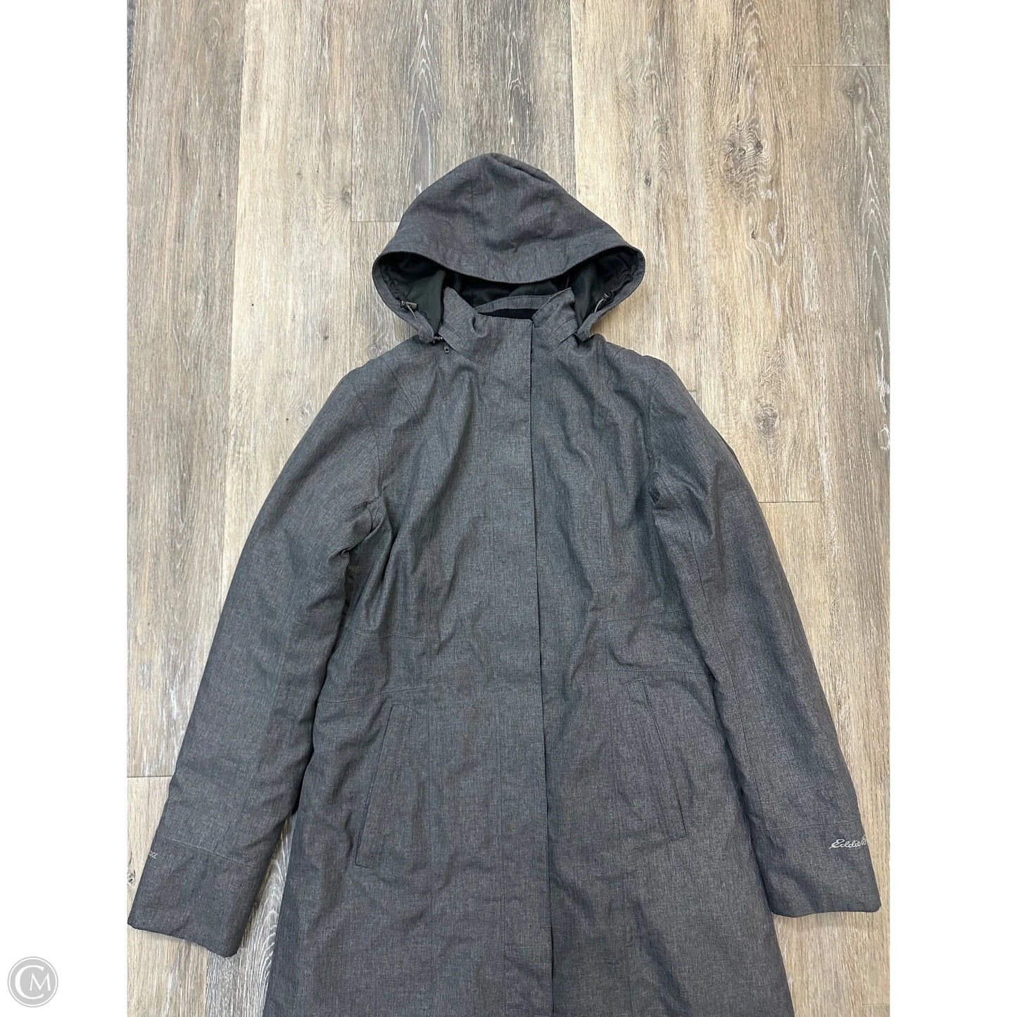 -Coat Parka By Eddie Bauer In Grey, Size: M