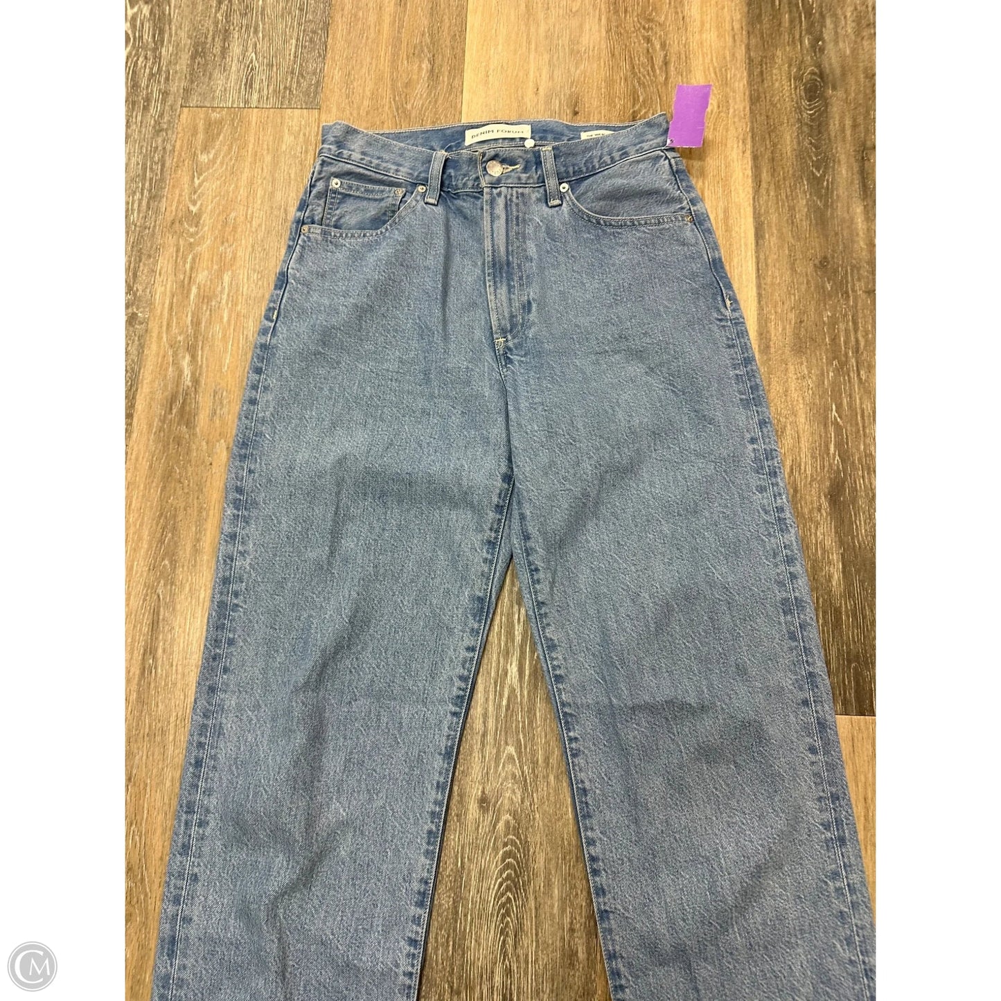 Jeans Straight By Denim Forum In Blue Denim, Size: 4