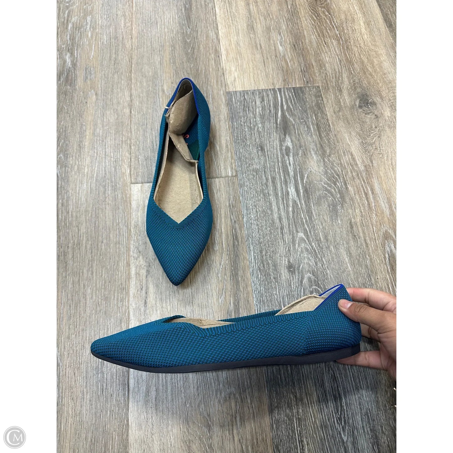 Shoes Flats By Rothys In Teal, Size: 10