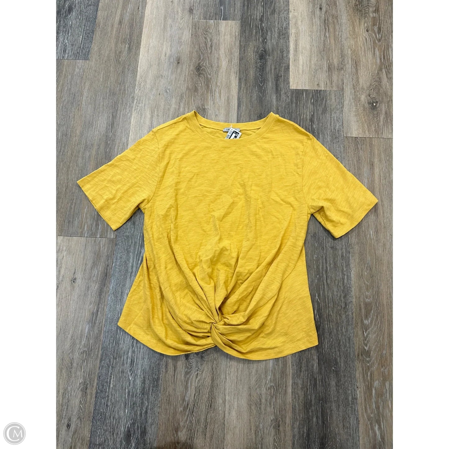Top Short Sleeve Basic By Lisa Todd In Yellow, Size: S