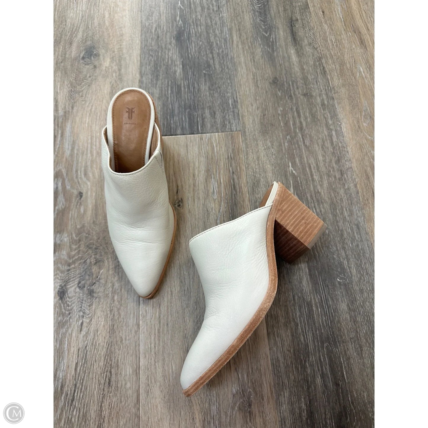 Boots Designer By Frye In Cream, Size: 7