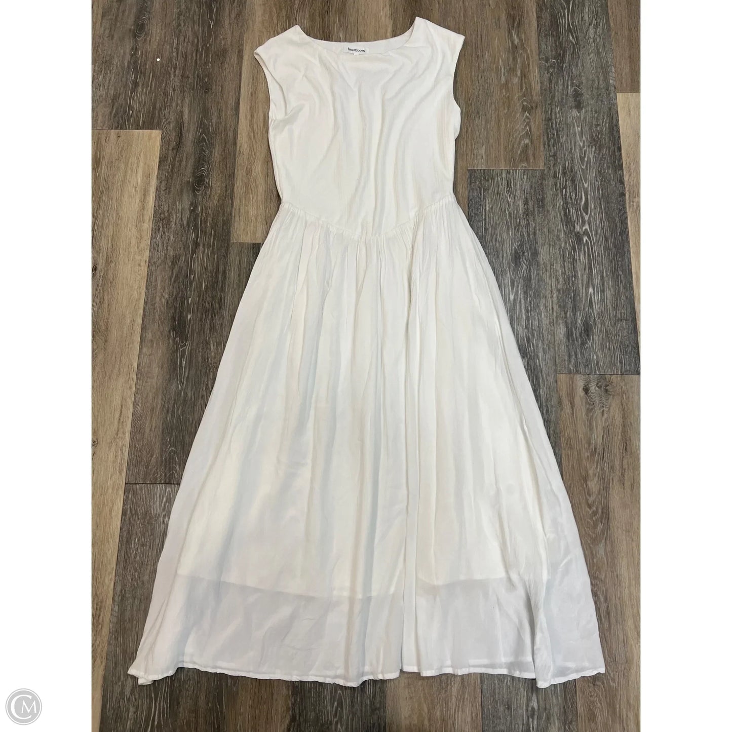 Dress Casual Midi By Heartloom In White, Size: M