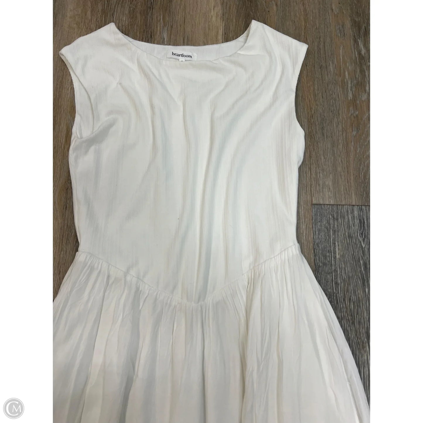 Dress Casual Midi By Heartloom In White, Size: M