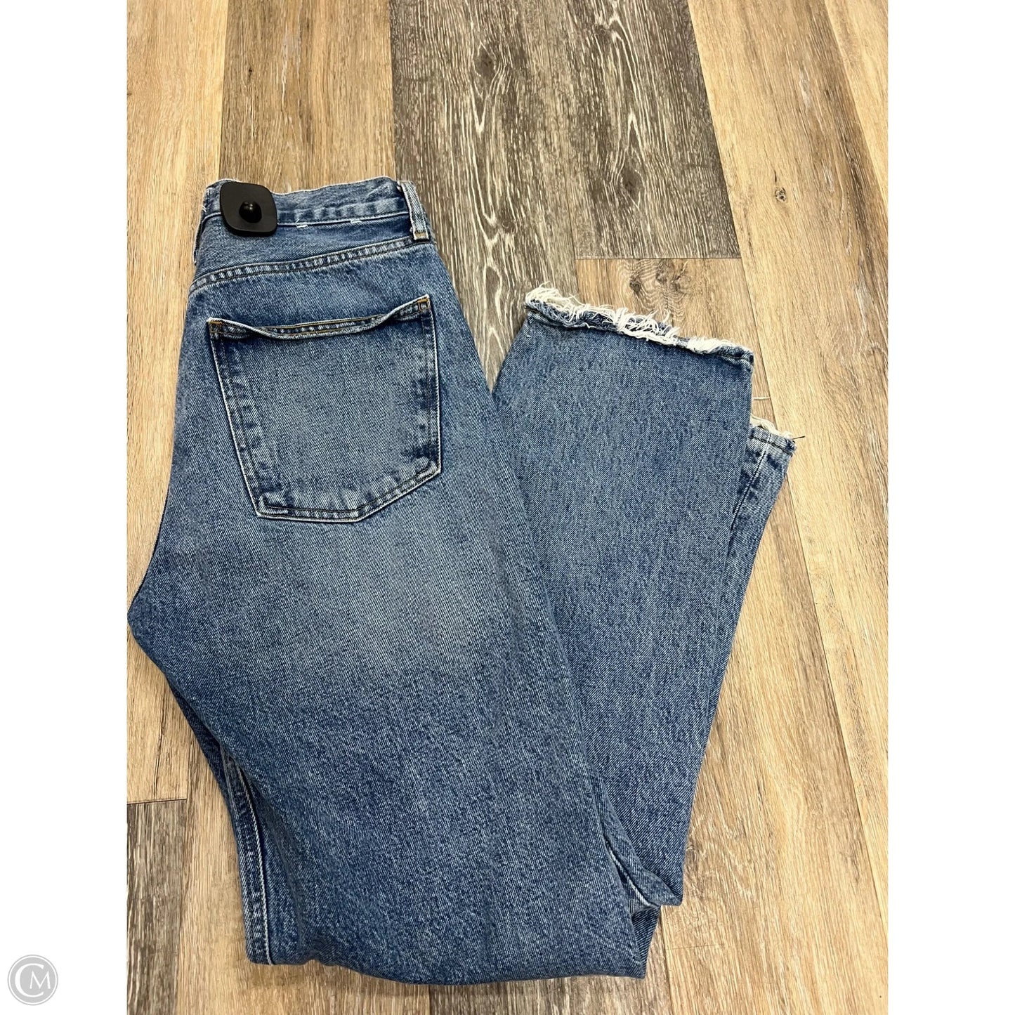 Jeans Straight By Agolde In Blue Denim, Size: 2