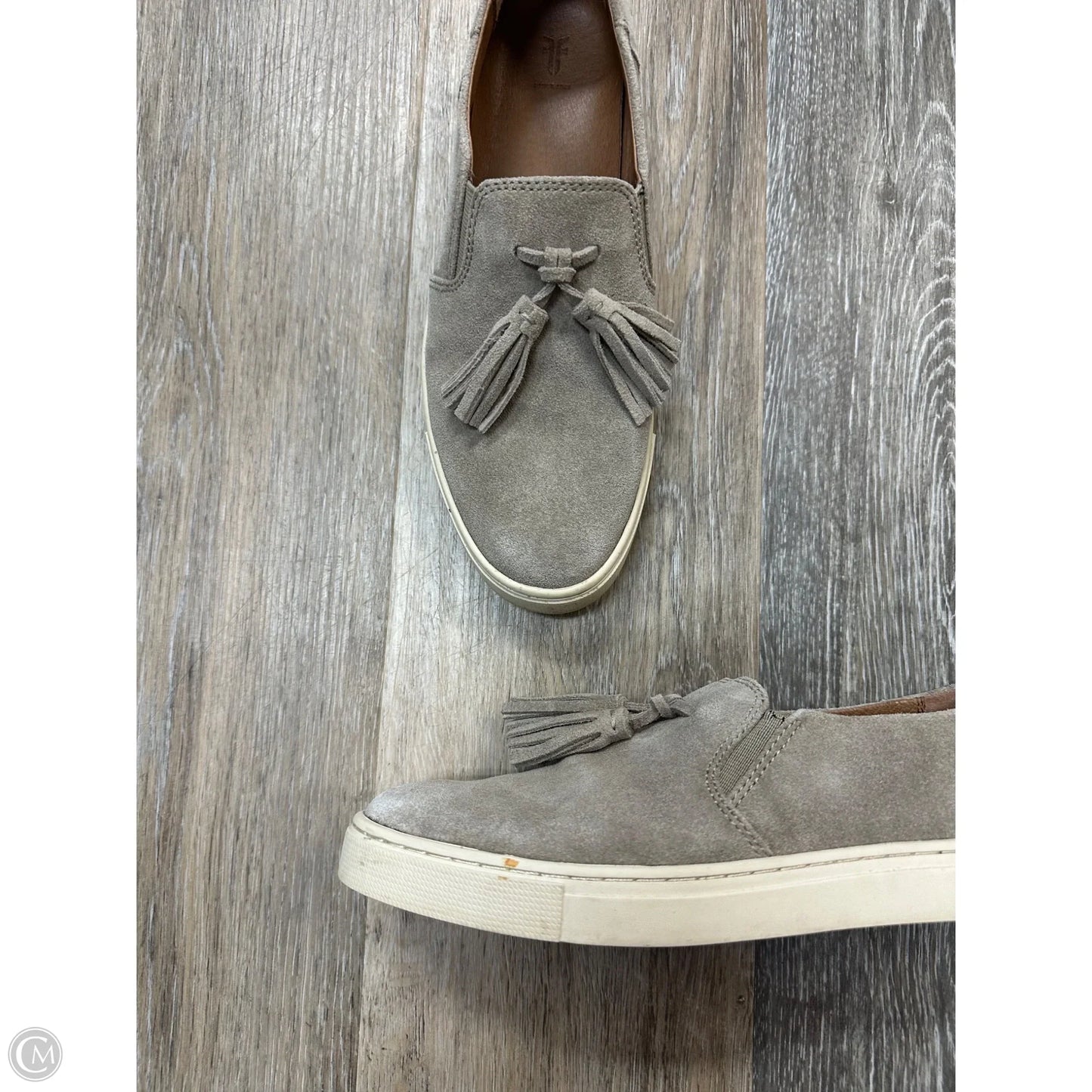 Shoes Designer By Frye In Taupe, Size: 7