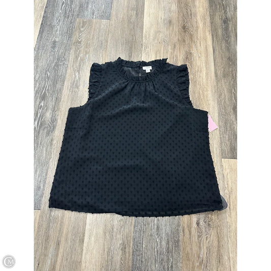 Top Sleeveless By J. Crew In Black, Size: L