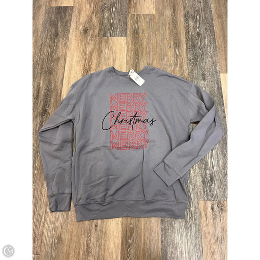 Sweatshirt Crewneck By Bella + Canvas In Blue, Size: M