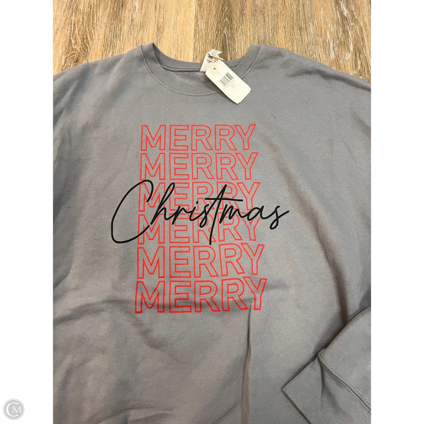 Sweatshirt Crewneck By Bella + Canvas In Blue, Size: M