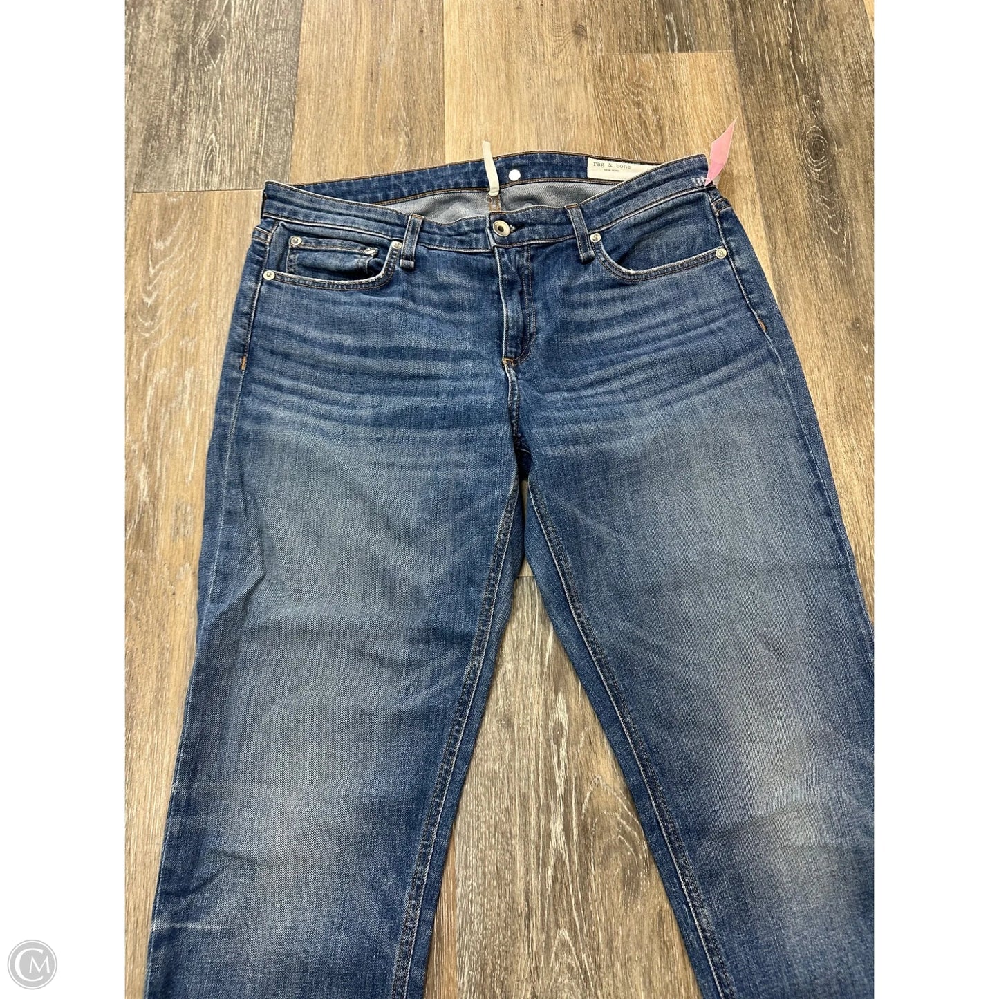 Jeans Boyfriend By Rag & Bones Jeans In Blue Denim, Size: 8
