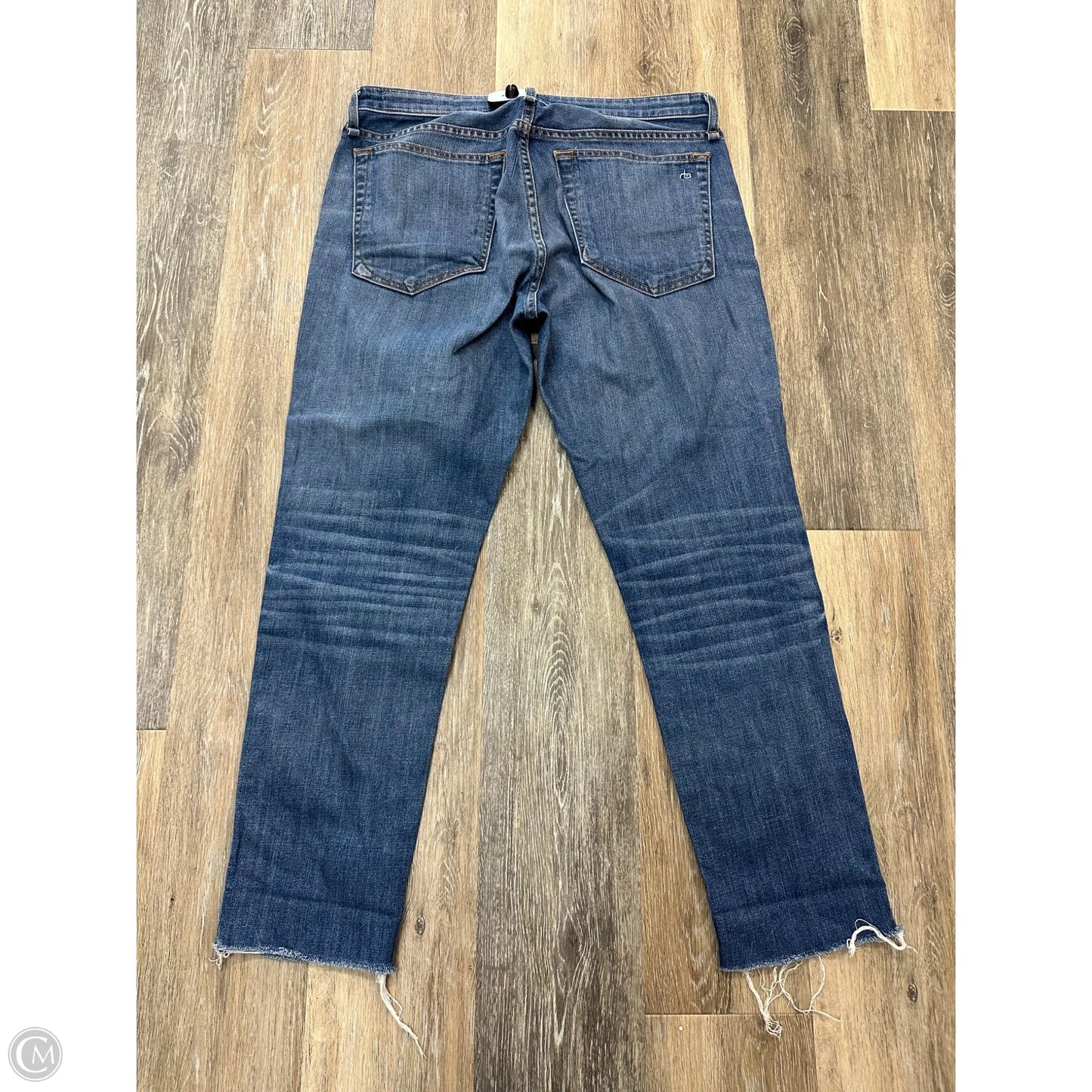 Jeans Boyfriend By Rag & Bones Jeans In Blue Denim, Size: 8