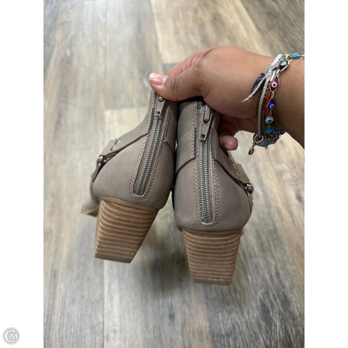 Boots Ankle Heels By Dolce Vita In Tan, Size: 10