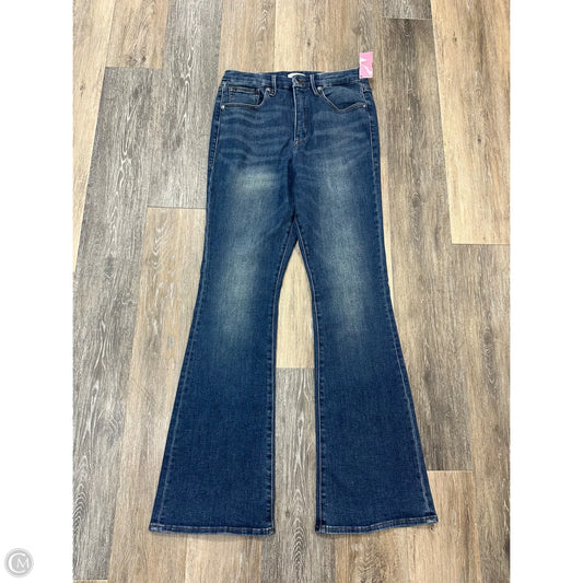 Jeans Boot Cut By Good American In Blue Denim, Size: 14