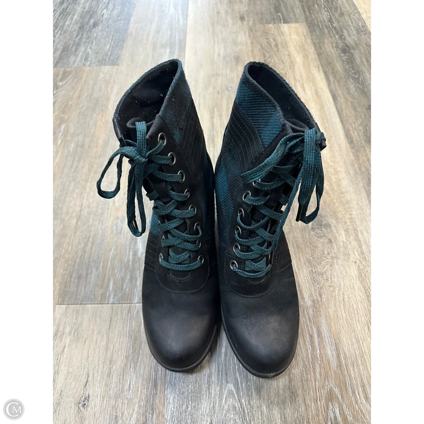 Boots Ankle Heels By Sorrelli In Black & Blue, Size: 10