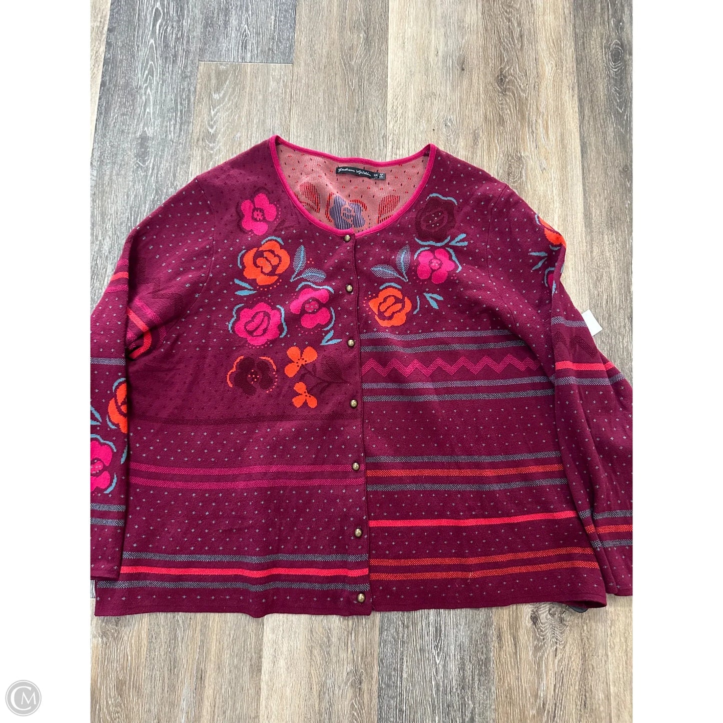 Sweater Cardigan By Gudrunsjoden In Purple, Size: Xxl
