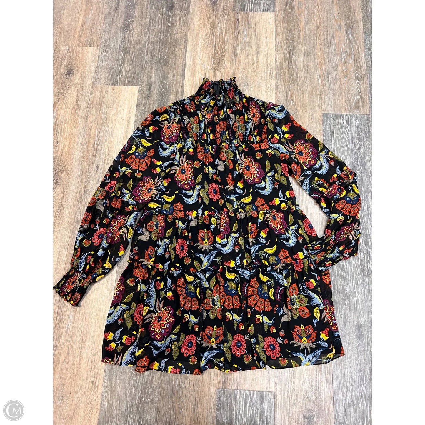 Dress Designer By Cinq à Sept In Black & Orange, Size: 4