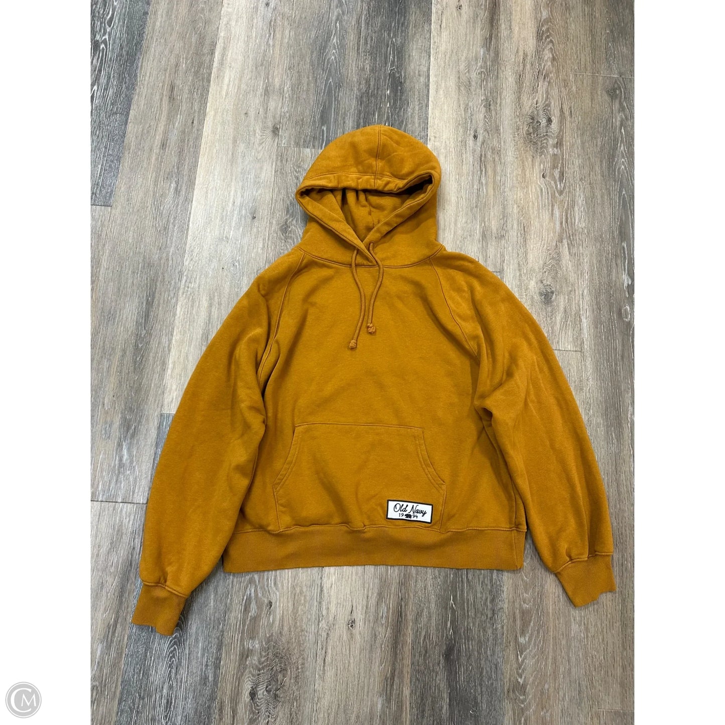 Sweatshirt Hoodie By Old Navy In Gold, Size: S