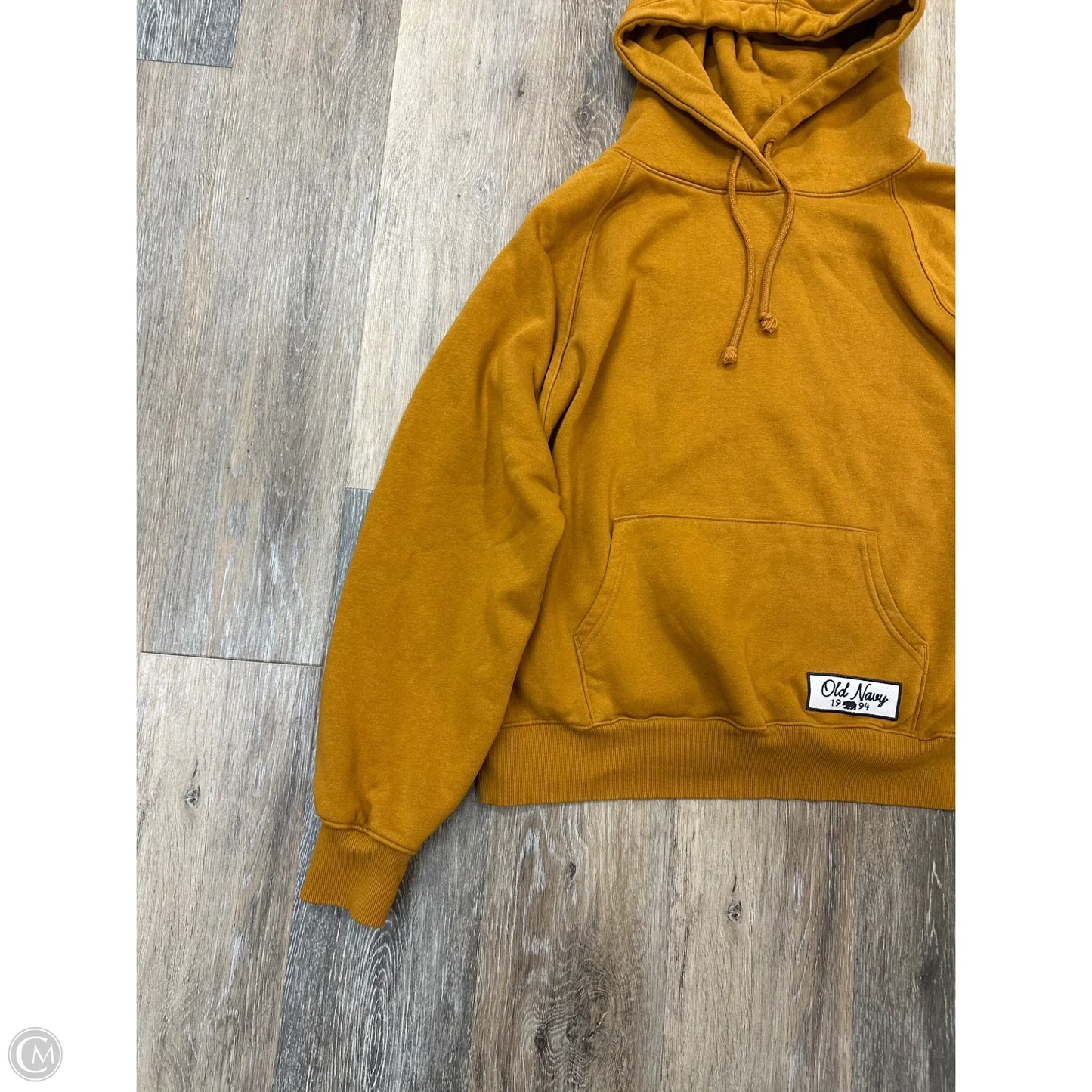 Sweatshirt Hoodie By Old Navy In Gold, Size: S